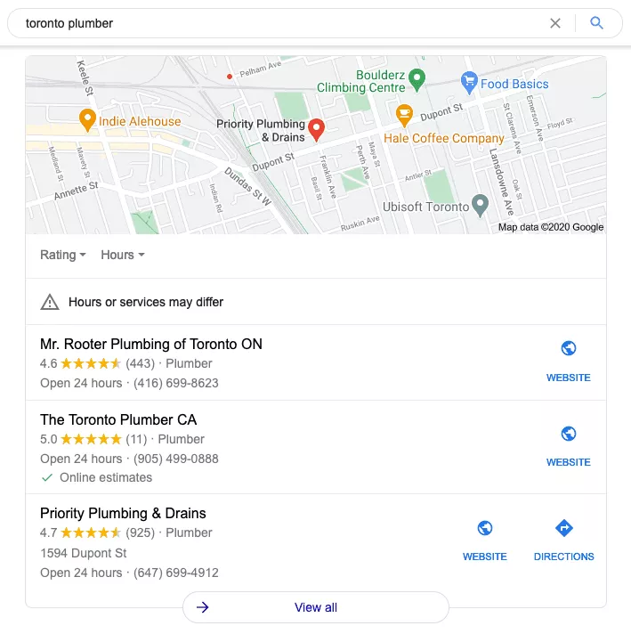 Google business profile